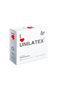 Презервативы "Unilatex Ultra Thin", ультратонкие, 3 шт.